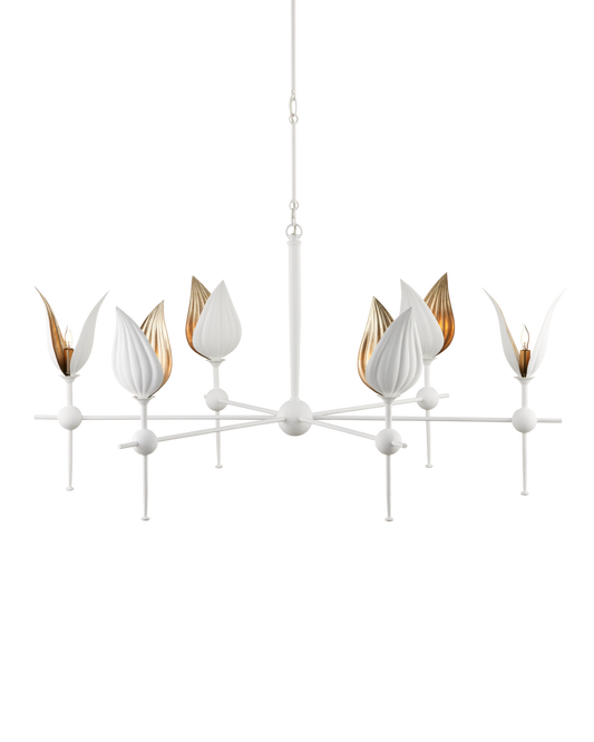 Peace Lily White Chandelier