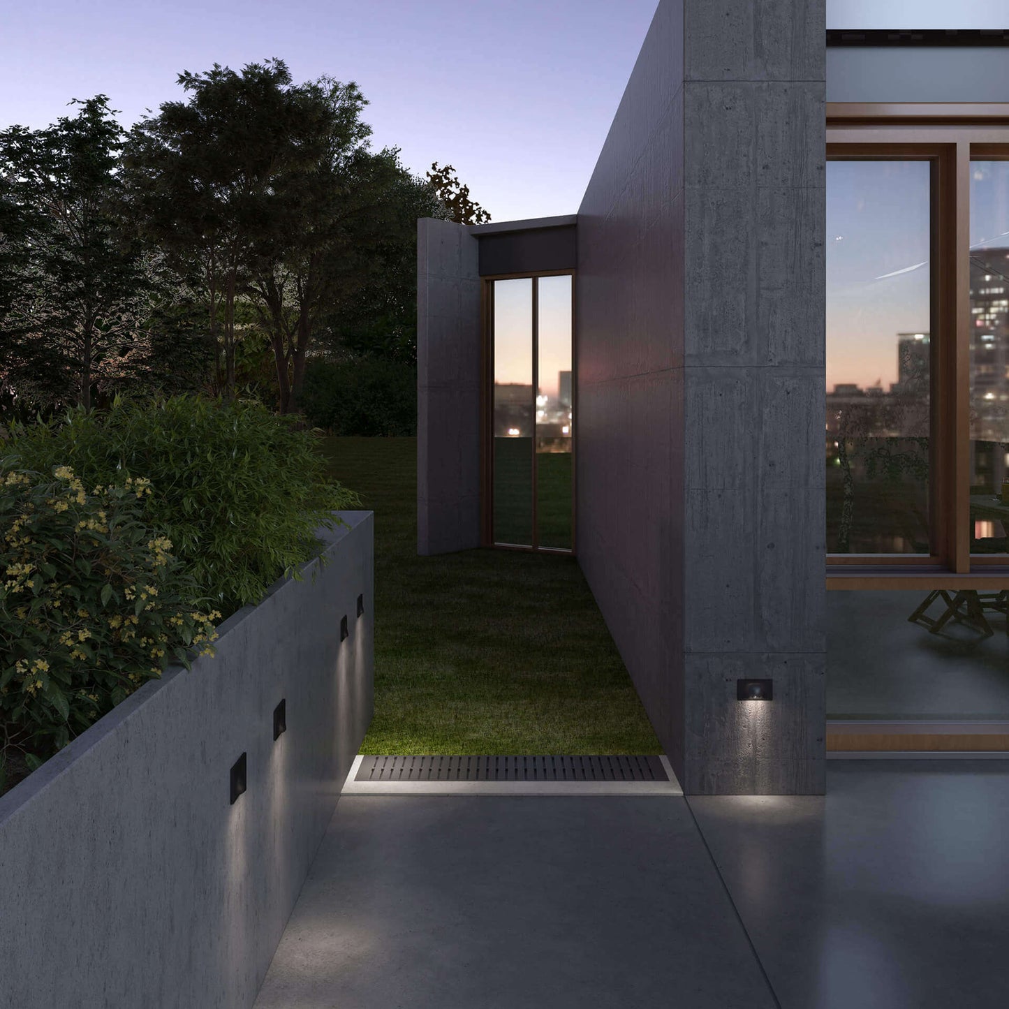 Recessed Horizontal LED Step Light