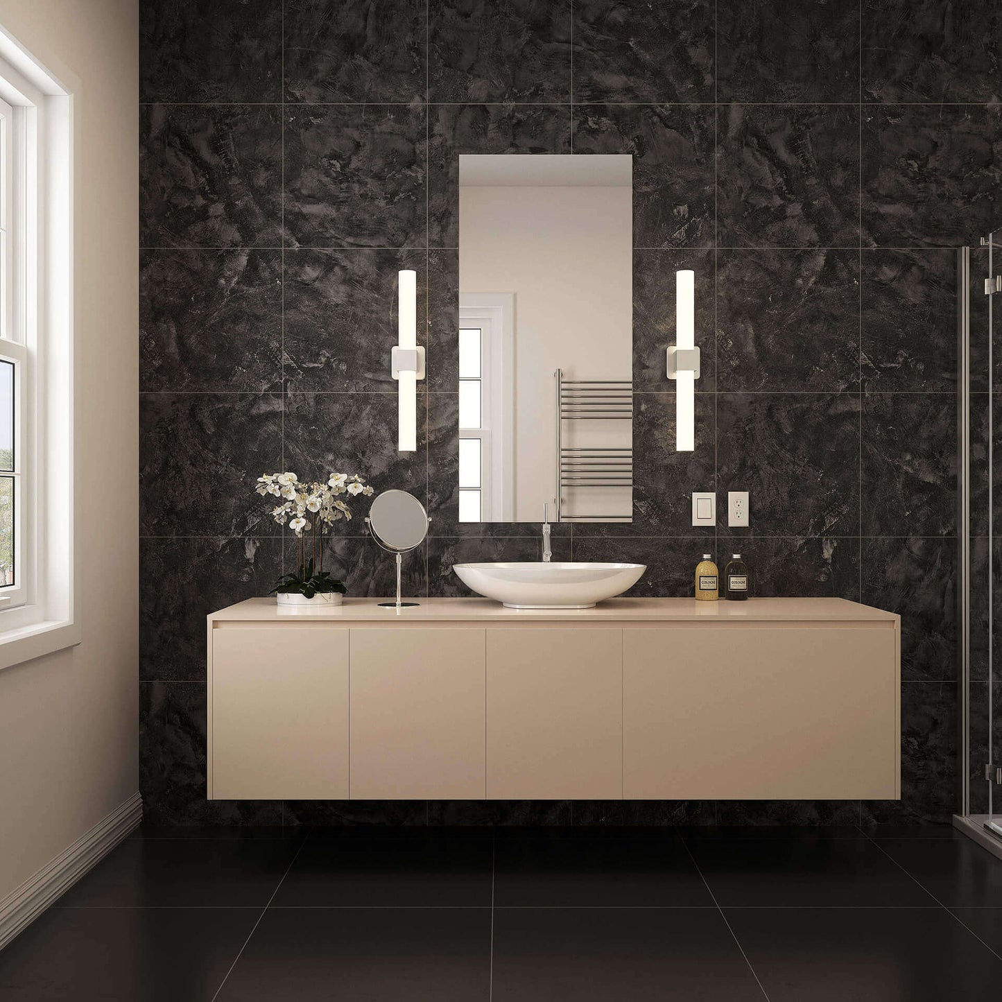 36 Inch CCT Glass LED Vanity Light