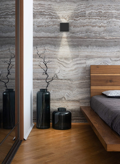 Square adjustable up and down 5CCT LED wall sconce