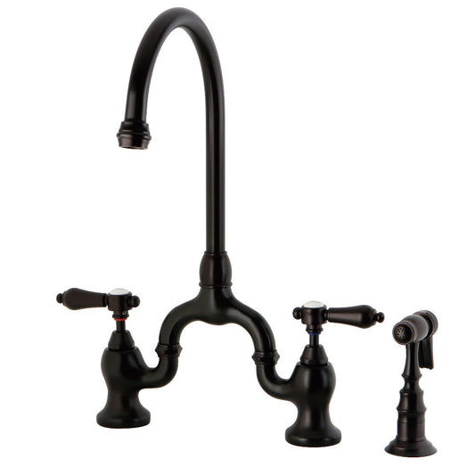 Heirloom Bridge Kitchen Faucet in Oil Rubbed Bronze
