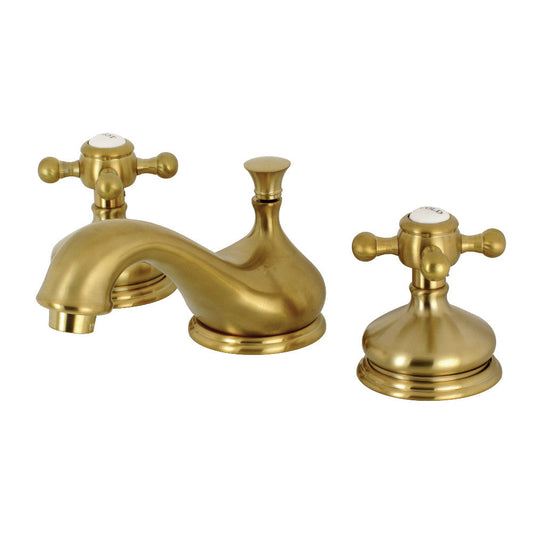 Vintage Widespread Bathroom Faucet in Brushed Brass