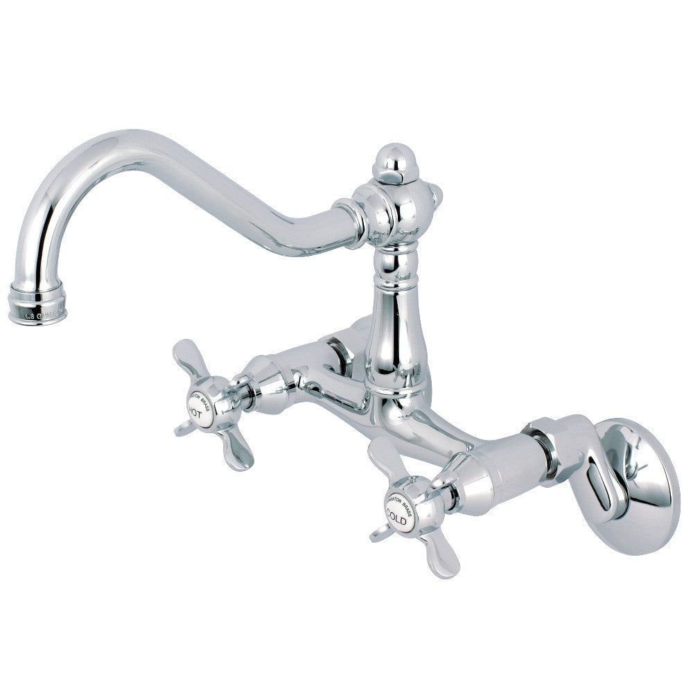 Essex Wall Mount Kitchen Faucet in Polished Chrome