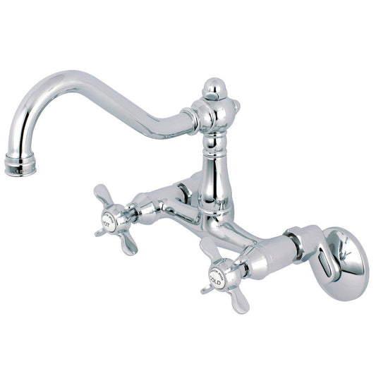 Essex Wall Mount Kitchen Faucet in Polished Chrome