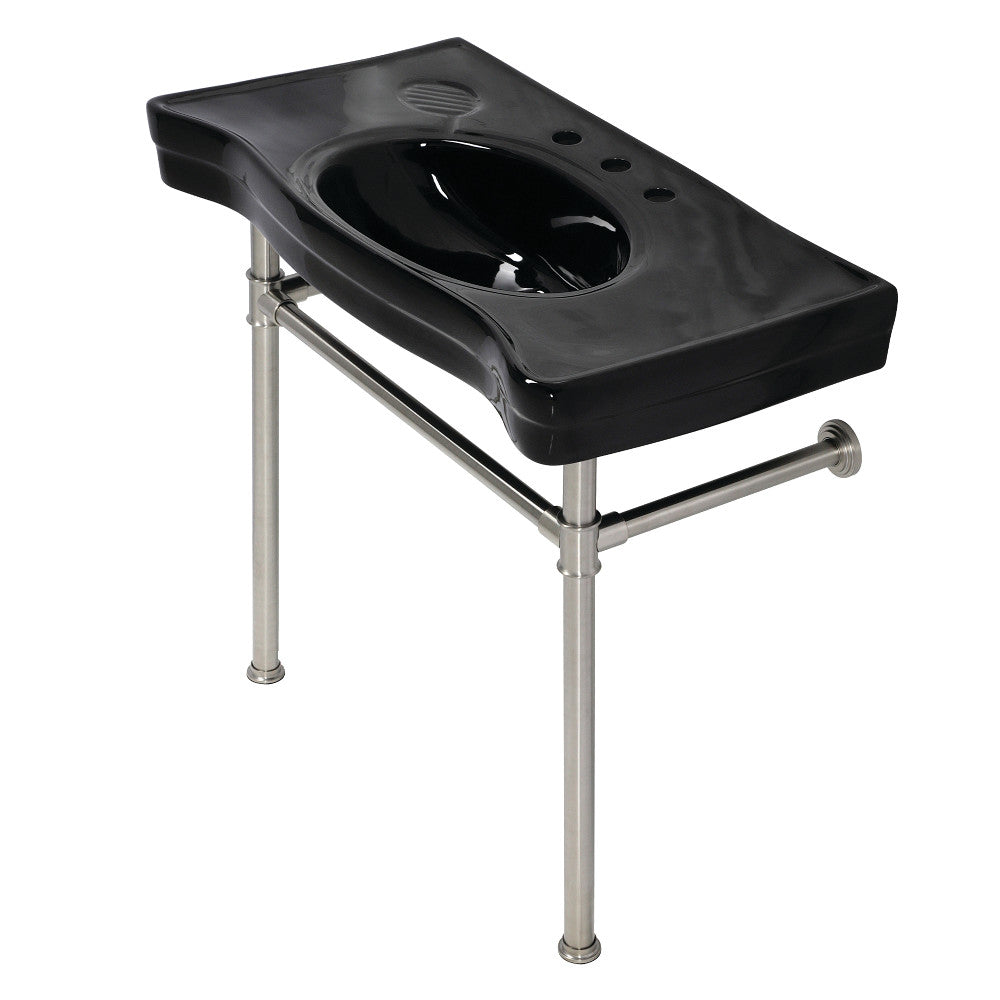 Imperial 35.81 Inch Console Sink in Brushed Nickel