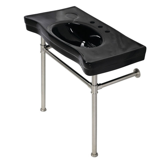 Imperial 35.81 Inch Console Sink in Brushed Nickel