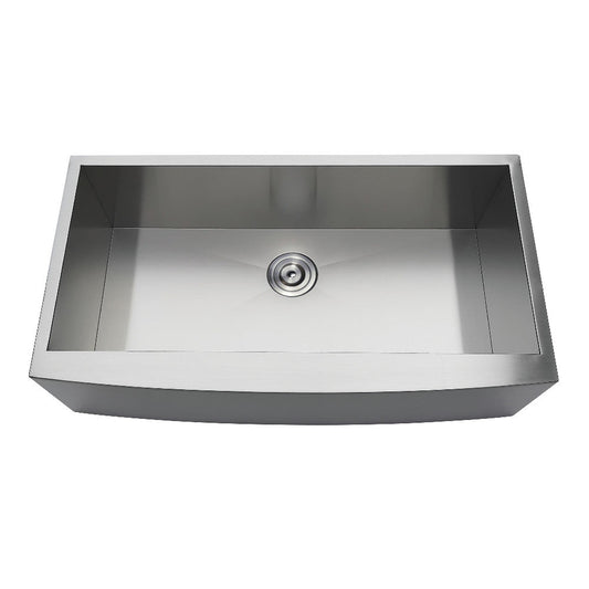 Uptowne 36 Inch Farmhouse Kitchen Sink in Brushed Stainless
