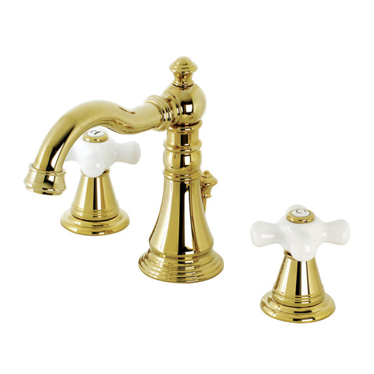 American Classic Widespread Bathroom Faucet in Polished Brass