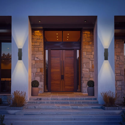 4in Square Wall Sconce, 120v, Triac - Black