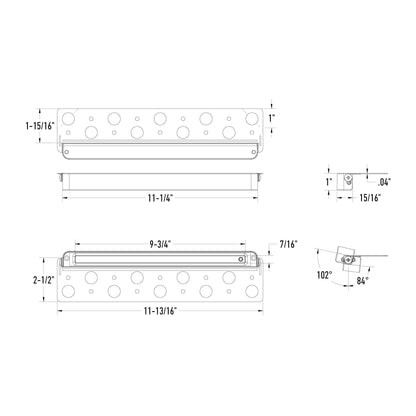 Smart 12 inch Hardscape light with smart button
  12/24V AC/DC