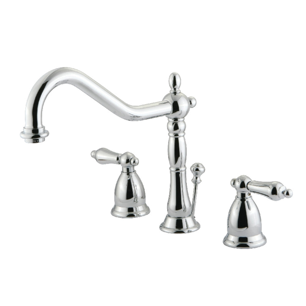 Heritage Widespread Bathroom Faucet in Polished Chrome