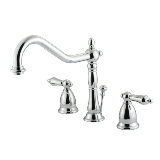 Heritage Widespread Bathroom Faucet in Polished Chrome