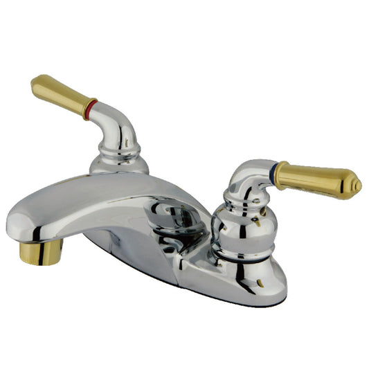 Magellan 4 Inch Centerset Bathroom Faucet in Polished Chrome/Polished Brass