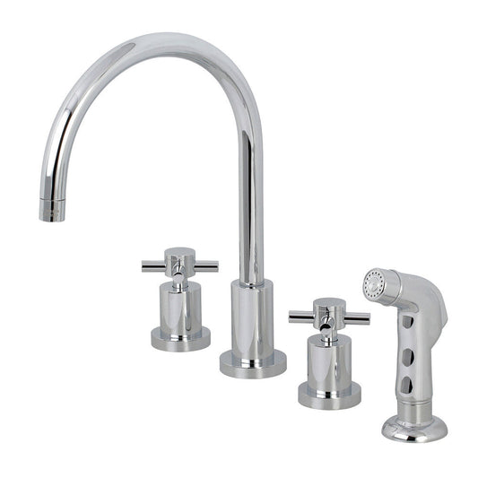 Concord Widespread Kitchen Faucet in Polished Chrome