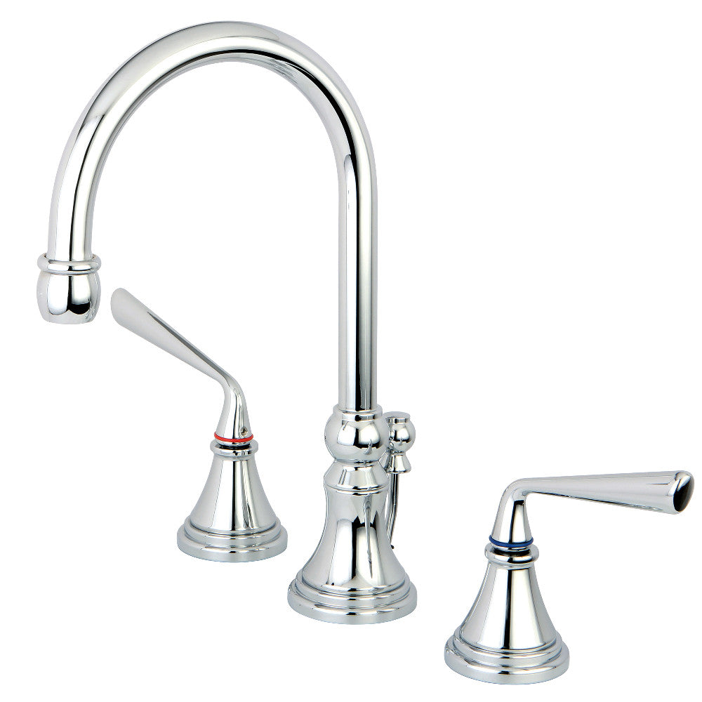 Silver Sage Widespread Bathroom Faucet in Polished Chrome