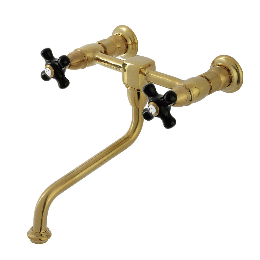 Duchess Wall-Mount Bathroom Faucet in Brushed Brass