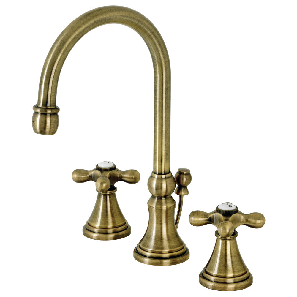 Governor Widespread Bathroom Faucet in Antique Brass
