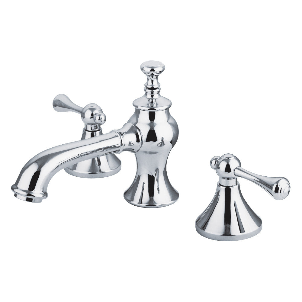 English Country Widespread Bathroom Faucet in Polished Chrome