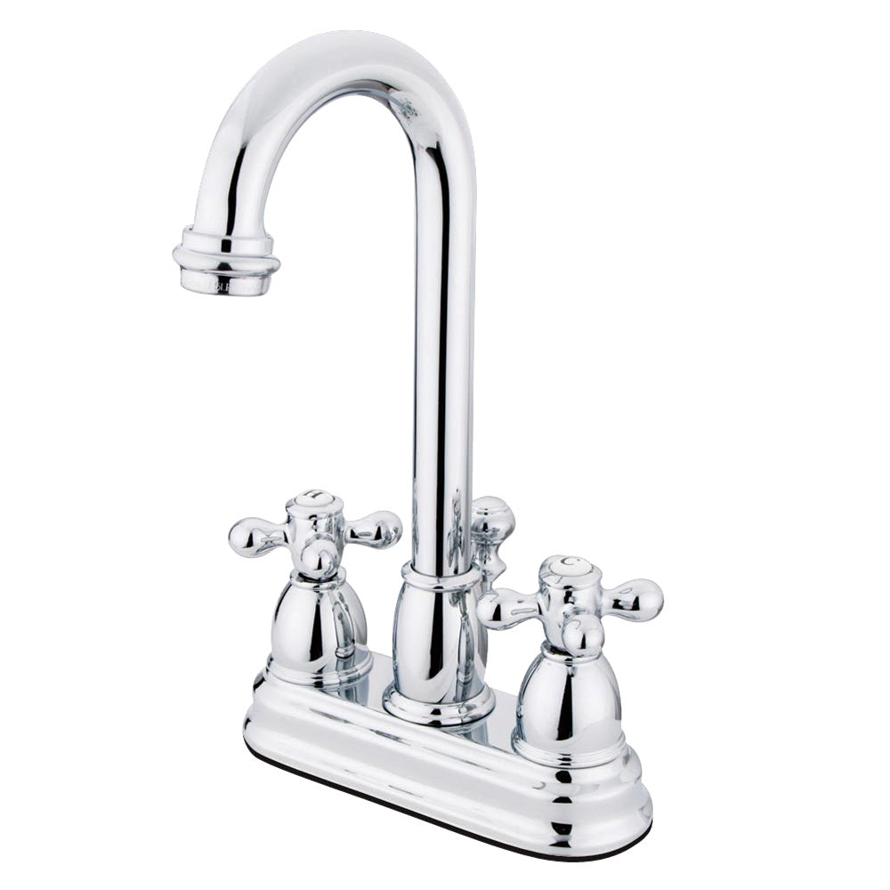 Restoration 4 Inch Centerset Bathroom Faucet in Polished Chrome