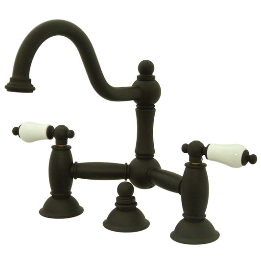 Restoration Bridge Bathroom Faucet in Oil Rubbed Bronze