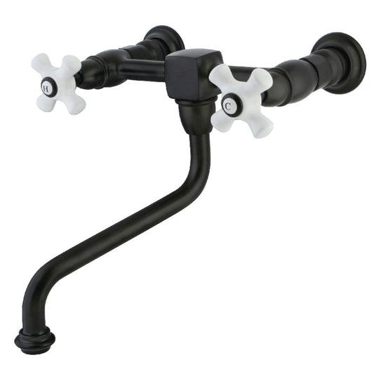Heritage Wall-Mount Bathroom Faucet in Oil Rubbed Bronze