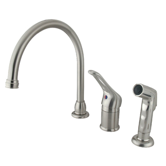 Wyndham Widespread Kitchen Faucet in Brushed Nickel