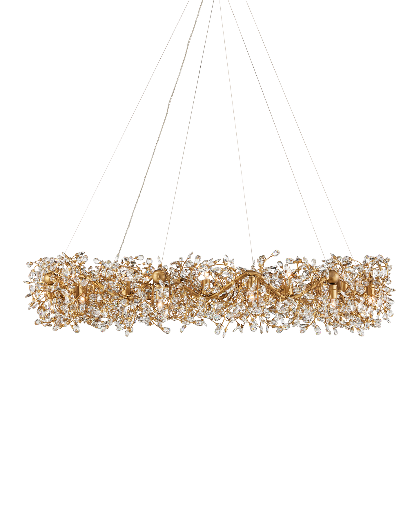 Crystal Bud Grande Ring Chandelier