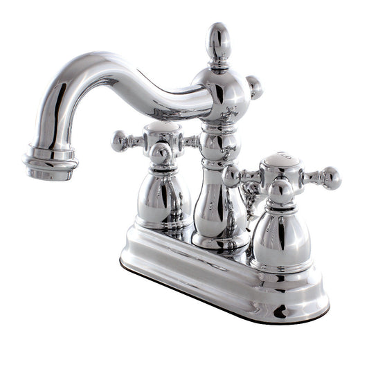 Heritage 4 Inch Centerset Bathroom Faucet in Polished Chrome