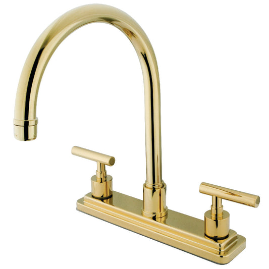 Manhattan Centerset Kitchen Faucet in Polished Brass