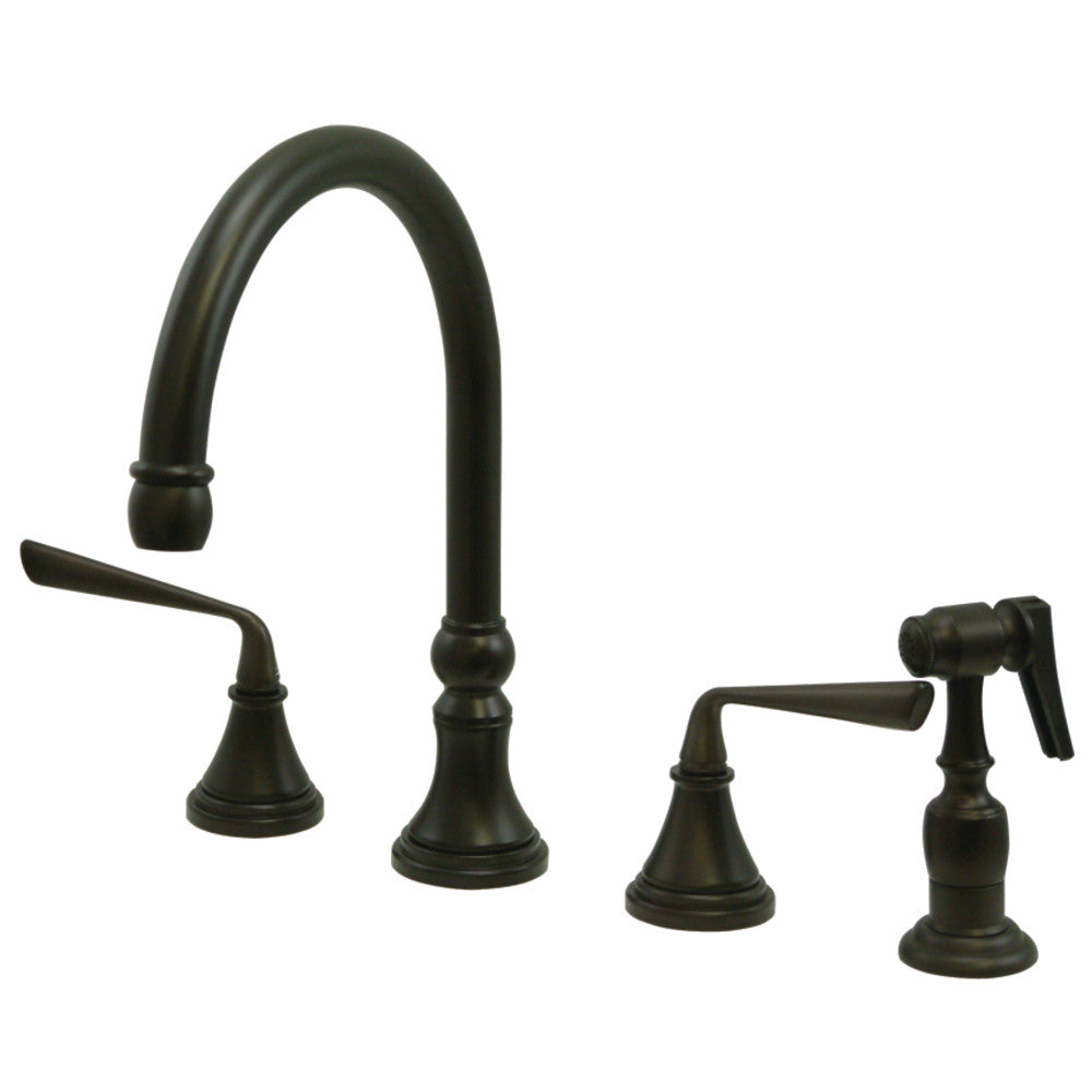 Silver Sage Widespread Kitchen Faucet in Oil Rubbed Bronze