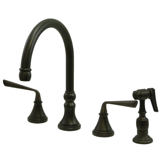 Silver Sage Widespread Kitchen Faucet in Oil Rubbed Bronze