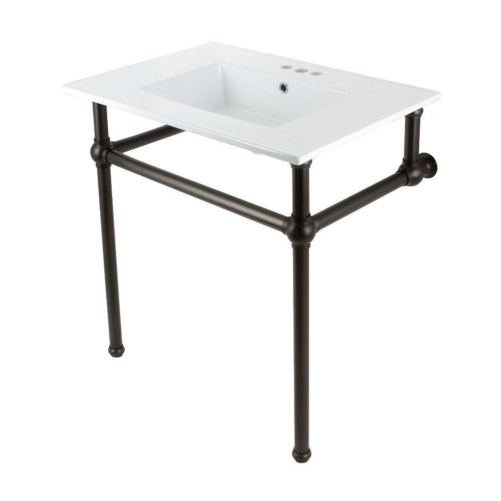 Templeton 31.13 Inch Console Sink in White