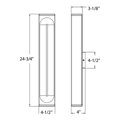 LED Vertical Wall Sconce