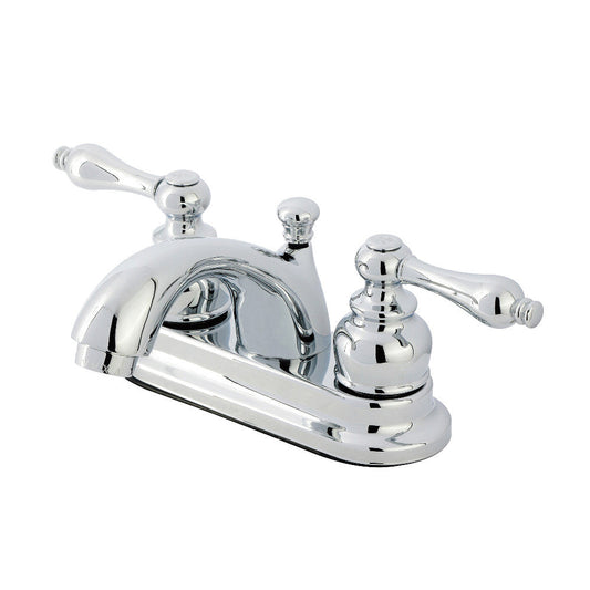 Vintage 4 Inch Centerset Bathroom Faucet in Polished Chrome