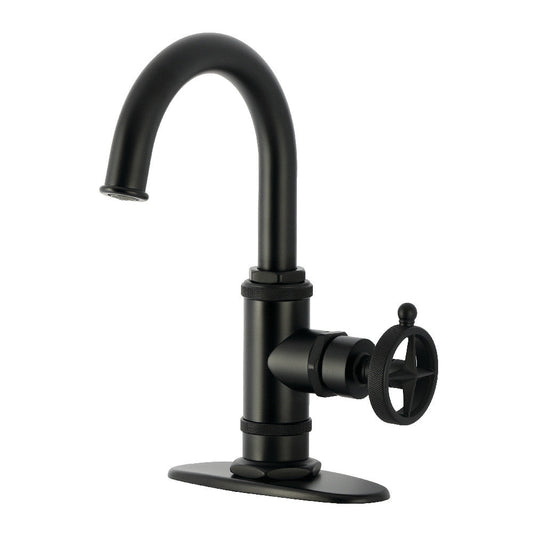Levante Single-Hole Bathroom Faucet in Matte Black
