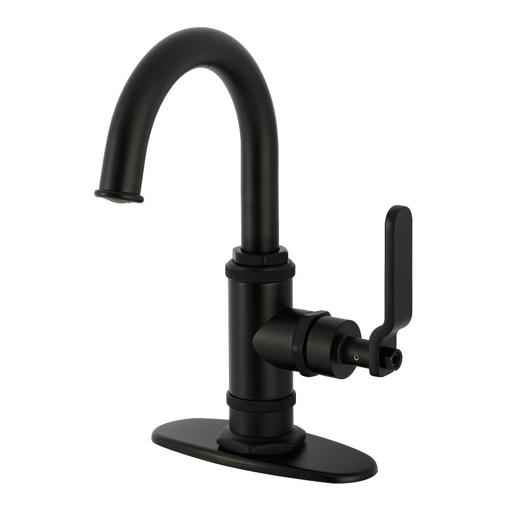 Whitaker Single-Hole Bathroom Faucet in Matte Black