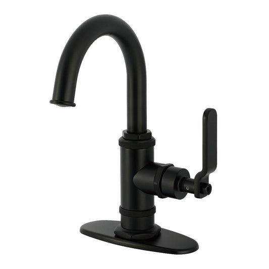 Whitaker Single-Hole Bathroom Faucet in Matte Black