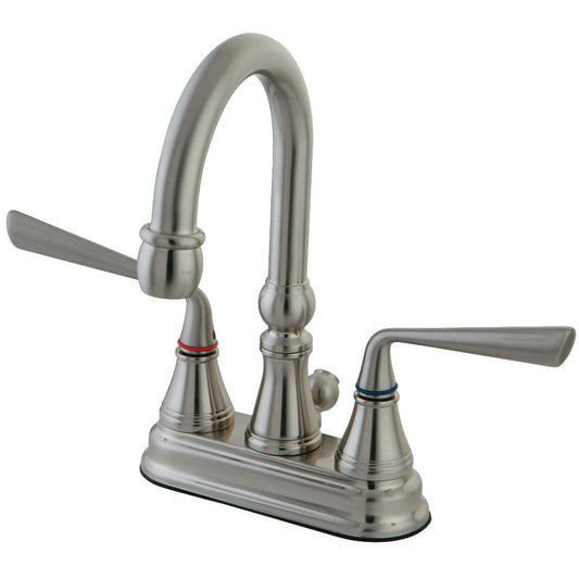 Silver Sage 4 Inch Centerset Bathroom Faucet in Brushed Nickel
