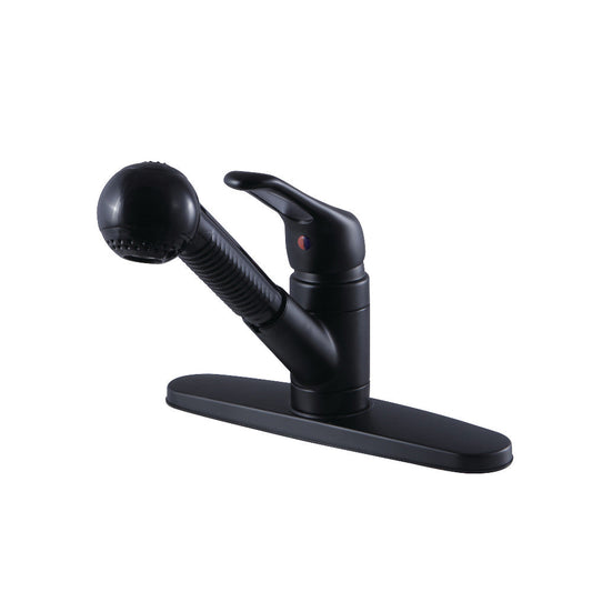 Wyndham Pull-Out Kitchen Faucet in Matte Black