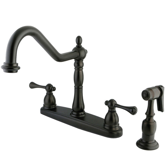 English Vintage Centerset Kitchen Faucet in Oil Rubbed Bronze
