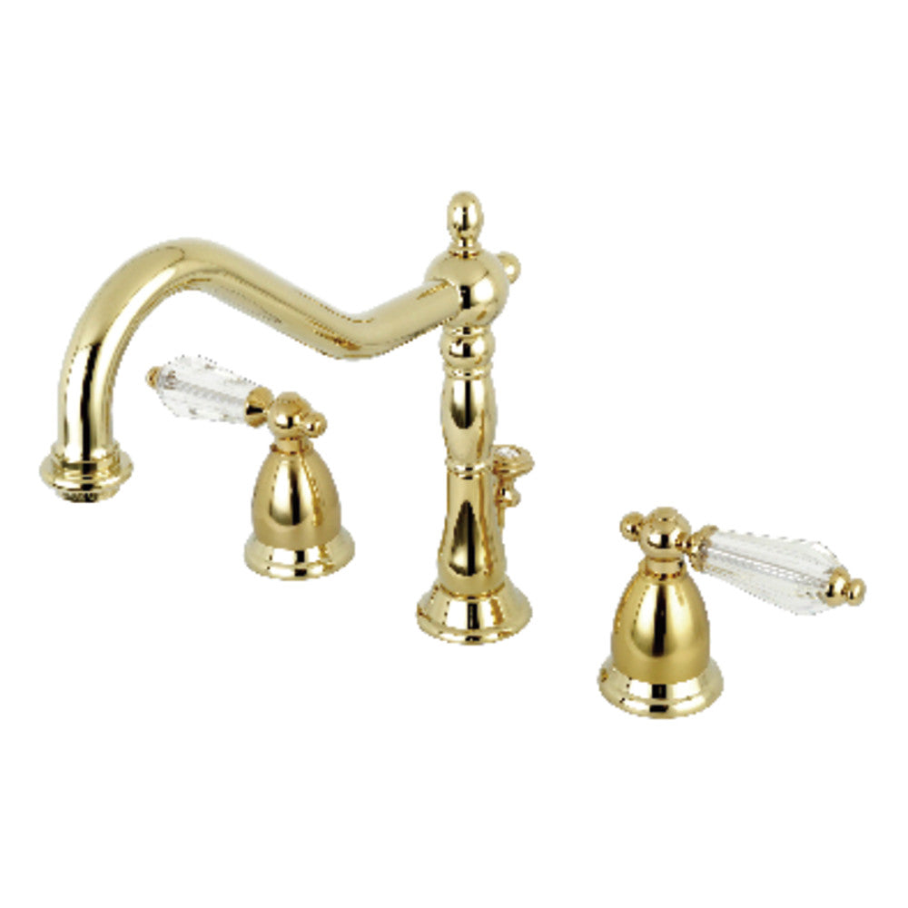 Wilshire Widespread Bathroom Faucet in Polished Brass