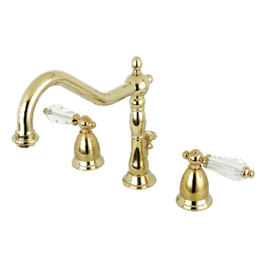 Wilshire Widespread Bathroom Faucet in Polished Brass