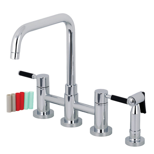Kaiser Bridge Kitchen Faucet in Polished Chrome