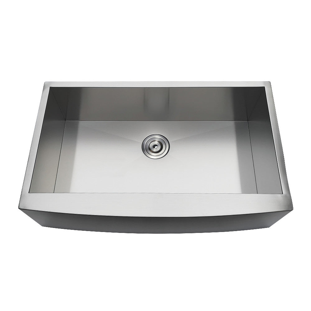 Uptowne 33 Inch Farmhouse Kitchen Sink in Brushed Stainless