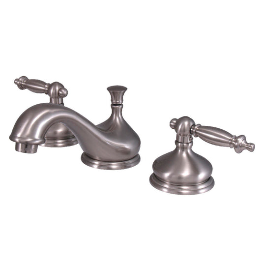 Heritage Widespread Bathroom Faucet in Brushed Nickel