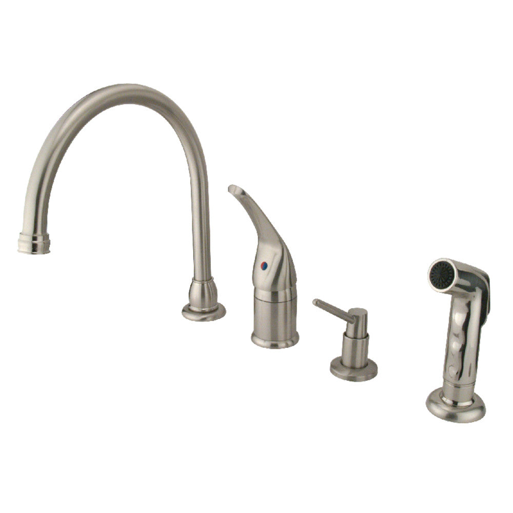 Chatham Widespread Kitchen Faucet in Brushed Nickel