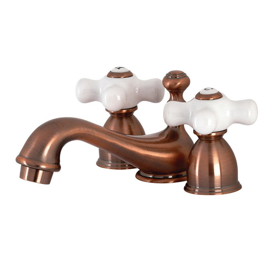 Restoration Mini-Widespread Bathroom Faucet in Antique Copper