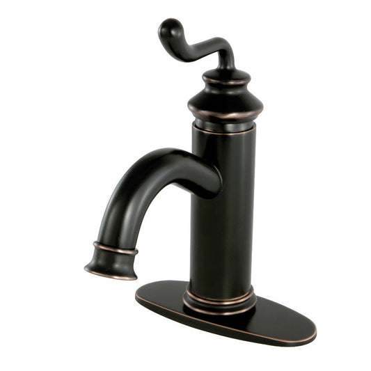 Royale Single-Hole Bathroom Faucet in Naples Bronze