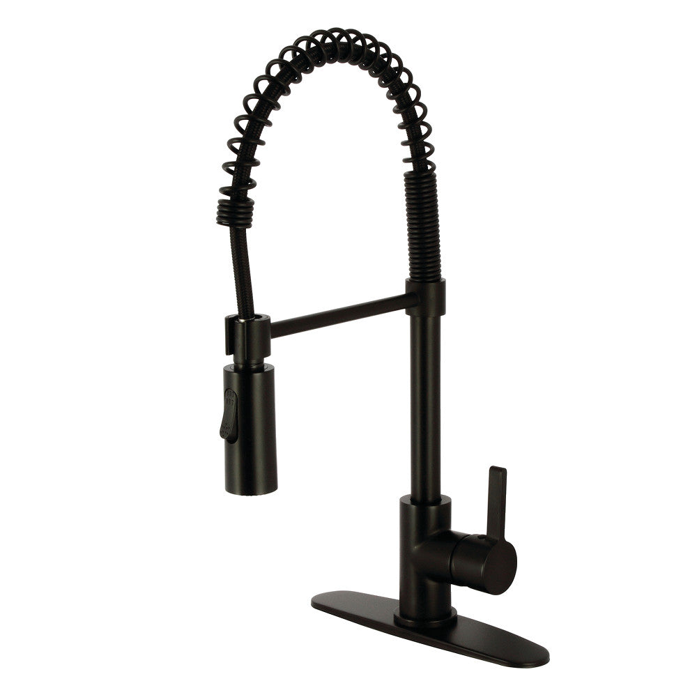 Continental Pre-Rinse Kitchen Faucet in Matte Black