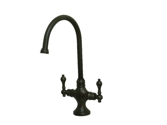 Vintage Two Handle Single-Hole Kitchen Faucet in Oil Rubbed Bronze